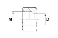 Matice M Walterscheid pro hydraulické spojky DIN 2353