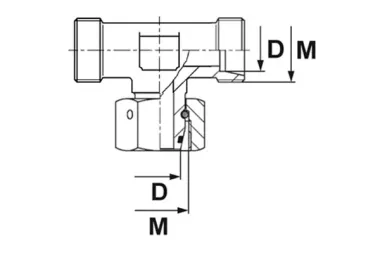 Nastavitelné trojcestné spojky pro hydrauliku průmyslového použití