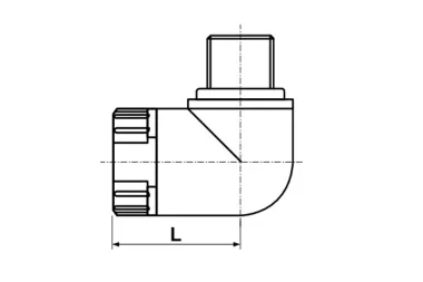 Hydraulické koncovky 90° pro hadice