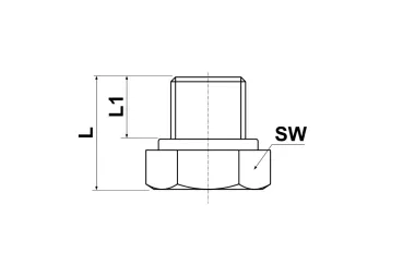 Zátka BSP 3F EM PP/PVDF 10 bar