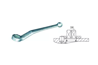 Kulová ventilační páka pro hydraulické systémy