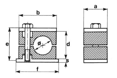 Objímky DIN 3015 standardní pro trubky PP