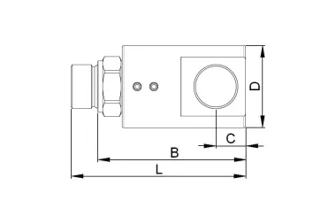 Otočný úhlový spoj pro hydrauliku - pro průmysl